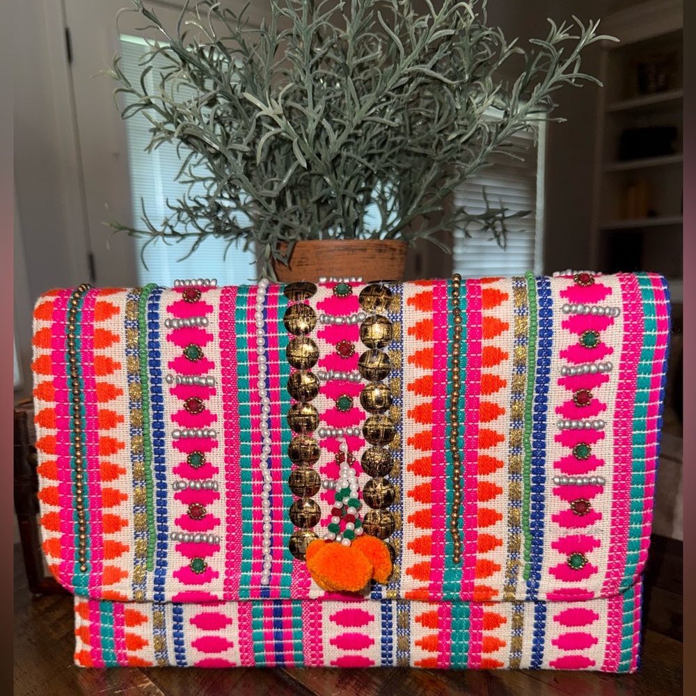 Charade Hobo Style Embezzled clutch/Crossbody